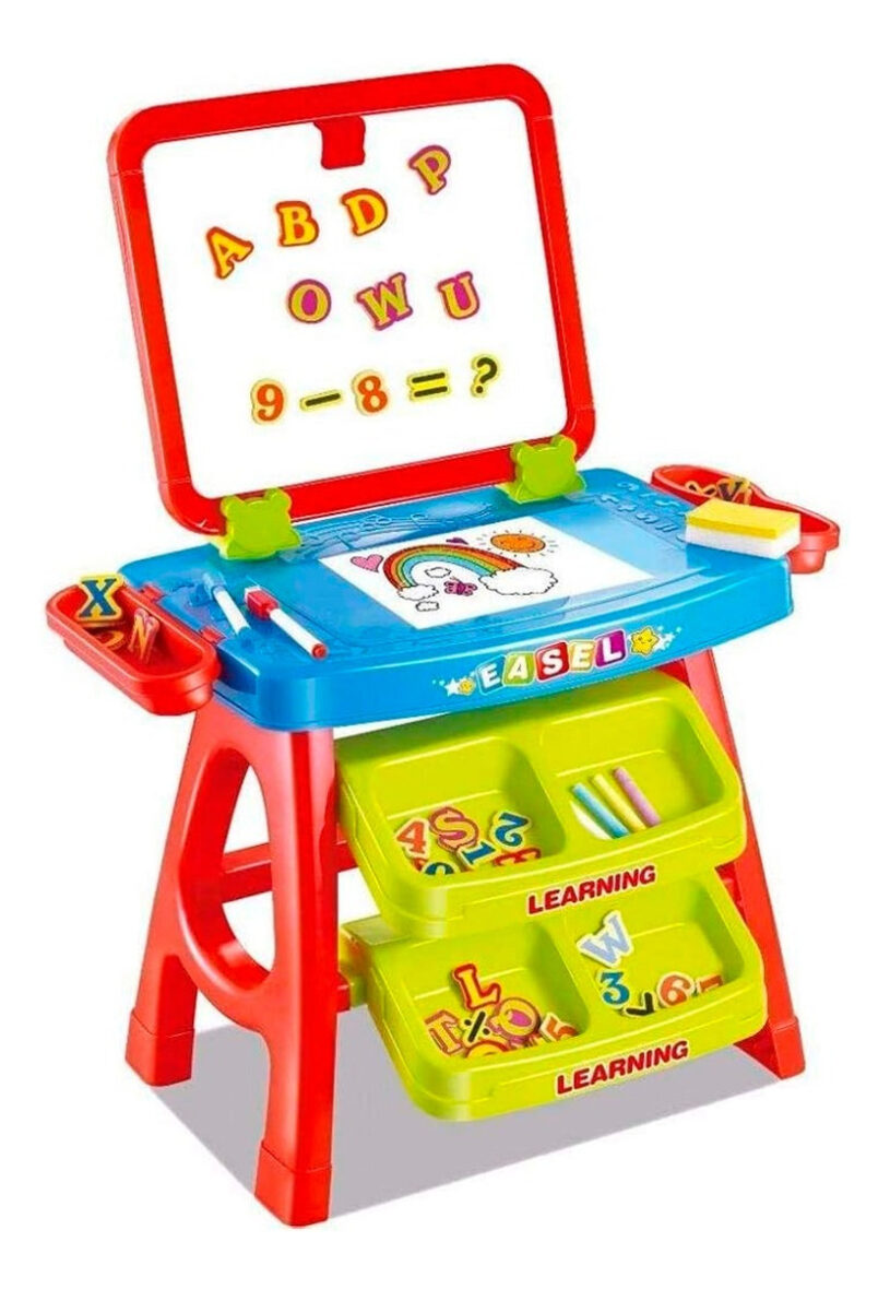 Set Tablero 3 En 1 Magnetico Letras Números Aprende Jugando